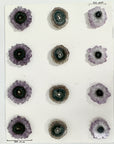 Genuine Amethyst & Green Jasper Stalactite Slices Flat - Perfect for Crafting Unique Jewelry - STS0052