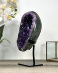 Natural Uruguayan Amethyst Geode on Metal Stand - MWS2780