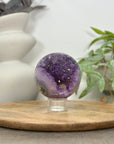 Natural Amethyst & Agate Sphere Geode - SPH0148