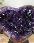 Natural Deep Purple Amethyst Heart Carving - HST0252