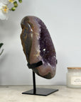 Stunning Natural Amethyst Geode with Agate Shell - MWS1430