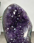 Natural Uruguayan Amethyst Cluster with Green Jasper Shell - MWS2814