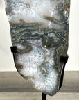Amethyst and Quartz Slice Mineral Specimen for Home Decor - MWS2666