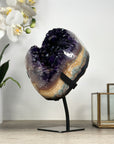 Deep Purple Amethyst Crystal Cluster with Unique Rainbow Jasper Matrix - MWS2351