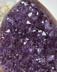 Stunning Natural Amethyst Crystal Cluster with Blue Banding Agate - MWS1791