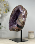 XXL Natural Amethyst Geode with Beautiful REd Banding - MWS1389
