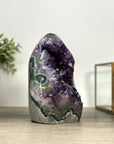 Amethyst Cathedral with Green Jasper Shell - CBP1174