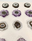 High-Quality Amethyst, Quartz & Jasper Stalactite Slices for Jewelers - Wholesale Bulk Pack - STS0058