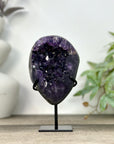Natural Uruguayan Amethyst Specimen on Stand - MWS3268