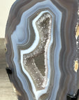 Stunning Blue Banded Agate Slice Portal - MWS2112