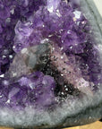 Unique Natural Amethyst Crystal Specimen with Calcite Formation - MWS3135
