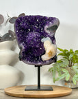 Top Grade Natural Amethyst Specimen with Stalactites & Calcite Crystal - MWS3128
