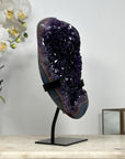 A+ Grade Natural Amethyst Formation with Blue Agate Shell - MWS1883