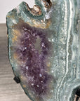 Natural Amethyst & Green Jasper Slice Portal - MWS2235