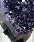 Natural Deep Purple Amethyst with Agate Shell - MWS1368