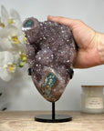Outstanding Natural Amethyst & Crystal Specimen with Stalactite Formation - MWS1473