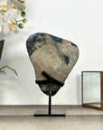 Uruguayan Amethyst Crystals Specimen on Metal Stand - MWS2816