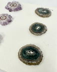 Natural Amethyst Stalactite Slices Wholesale Flat - Ideal for Pendants - STS0031