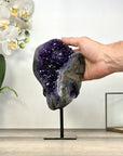 Uruguayan Amethyst Geode with Beautiful Blue Agate Shell - MWS2974