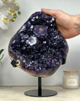 Large Top Quality Amethyst Stone Specimen, Deep Purple Color & Shinny Crystals - MWS1429