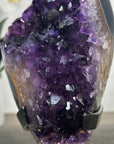 Uruguayan Amethyst & Agate Crystal on Metallic Stand - MWS2206