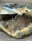 Natural Quartz & Jasper Geode with Micro Stalactites Formations - STGE0039