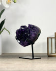 Top Grade Amethyst Stone Heart Carving - HST0311