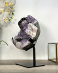 Natural Amethyst Cluster with Back Hematite & Calcite Crystal Formation - MWS2706