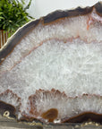 Natural Agate & Quartz Stone Slice for Home Decor - SLC0012