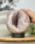 Amethyst & Quartz Druzy Sphere Geode - SPH0170