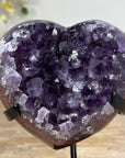 Beautiful Amethyst & Agate Stone Heart - HST0241