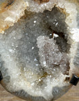 Natural Quartz Geode with Calcite Crystal Formation - MWS1989
