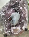 Natural Amethyst Cluster with Calcite Crystal inclusion - MWS3209