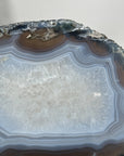 Natural Agate & Quartz Stone Slice for Home Decor - SLC0016