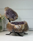 Huge Natural Amethyst Geode with Agate Shell – Perfect Home Accent - MWS1520