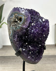 Deep Purple Amethyst Stone cluster on Stand - MWS2859