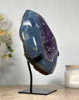 Stunning Blue Agate & Amethyst Geode - MWS1521