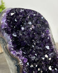 A grade Amethyst Crystal Geode with Metallic Stand - MWS2427