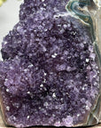 Beautiful Amethyst Cathedral with Stalactite Formations and Agate Shell - CBP1091
