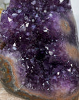 Amethyst Crystal Cluster with Orange Tone Jasper Matrix - CBP1162