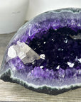 Natural Deep Purple Geode with Green Jasper Shell - STGE0047