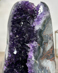 Top Grade Natural Amethyst Geode, Deep Purple Crystals, Stand included - MWS2483
