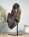Unique Natural Caramel Tone Quartz Druzy Geode - MWS1522