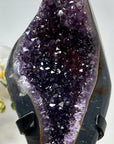 Natural Amethyst Geode, Metallic Stand Included - MWS1486