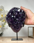 Deep Purple Amethyst Cluster with Huge Large Shinny Crystals - MWS1785