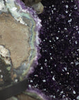 Uruguayan Amethyst Large Geode with Unique Calcite Inclusion - MWS0366