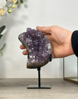 Amethyst Moon Shape Crystal Cluster on Stand - MWS2576