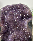 Uruguayan amethyst Geode with Quartz Shell on Stand - MWS3306