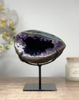 Unique Amethyst Geode with Green Jasper Shell - MWS1635