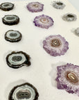 Wholesale Stalactite Slices for Jewelry Making - Bulk Flat Set - STS0061